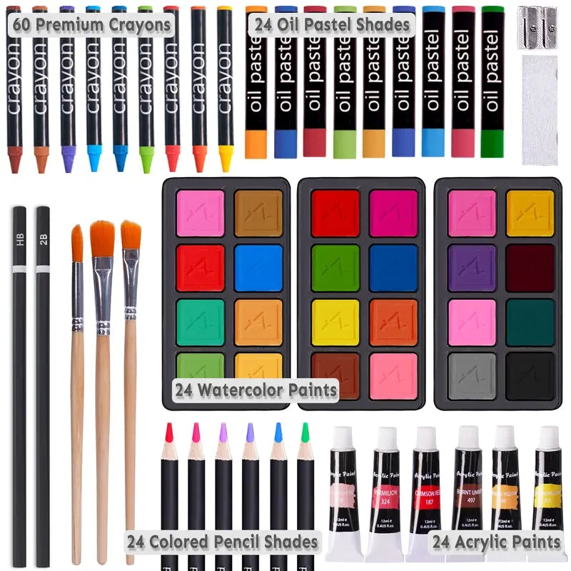 175 Piece Deluxe Wooden Art Set