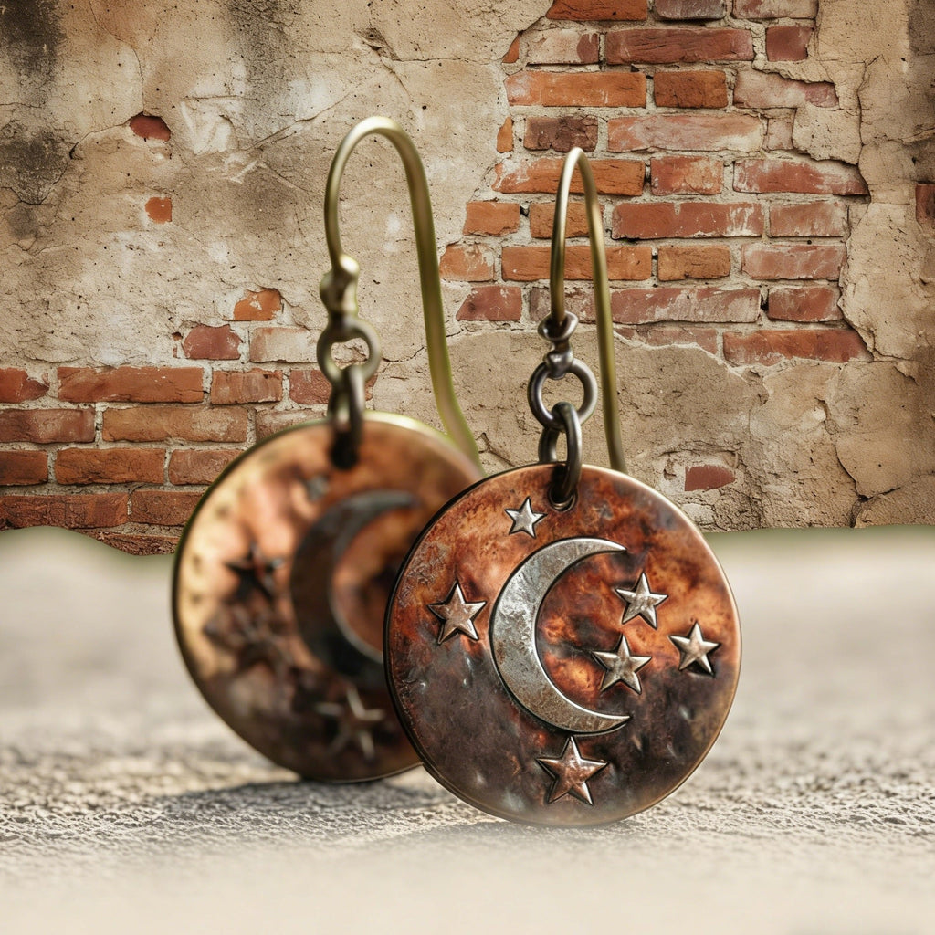 Midnight Mesa Moon Earrings