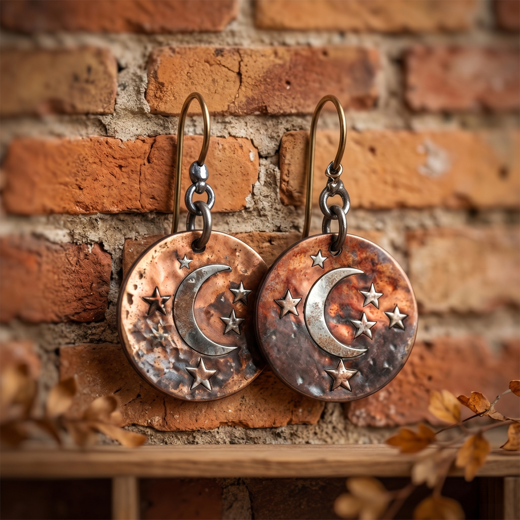 Midnight Mesa Moon Earrings