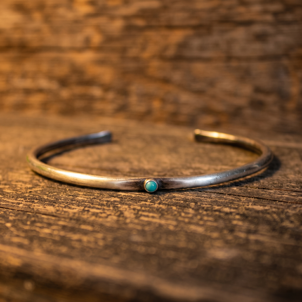 Desert Sky Turquoise Silver Cuff