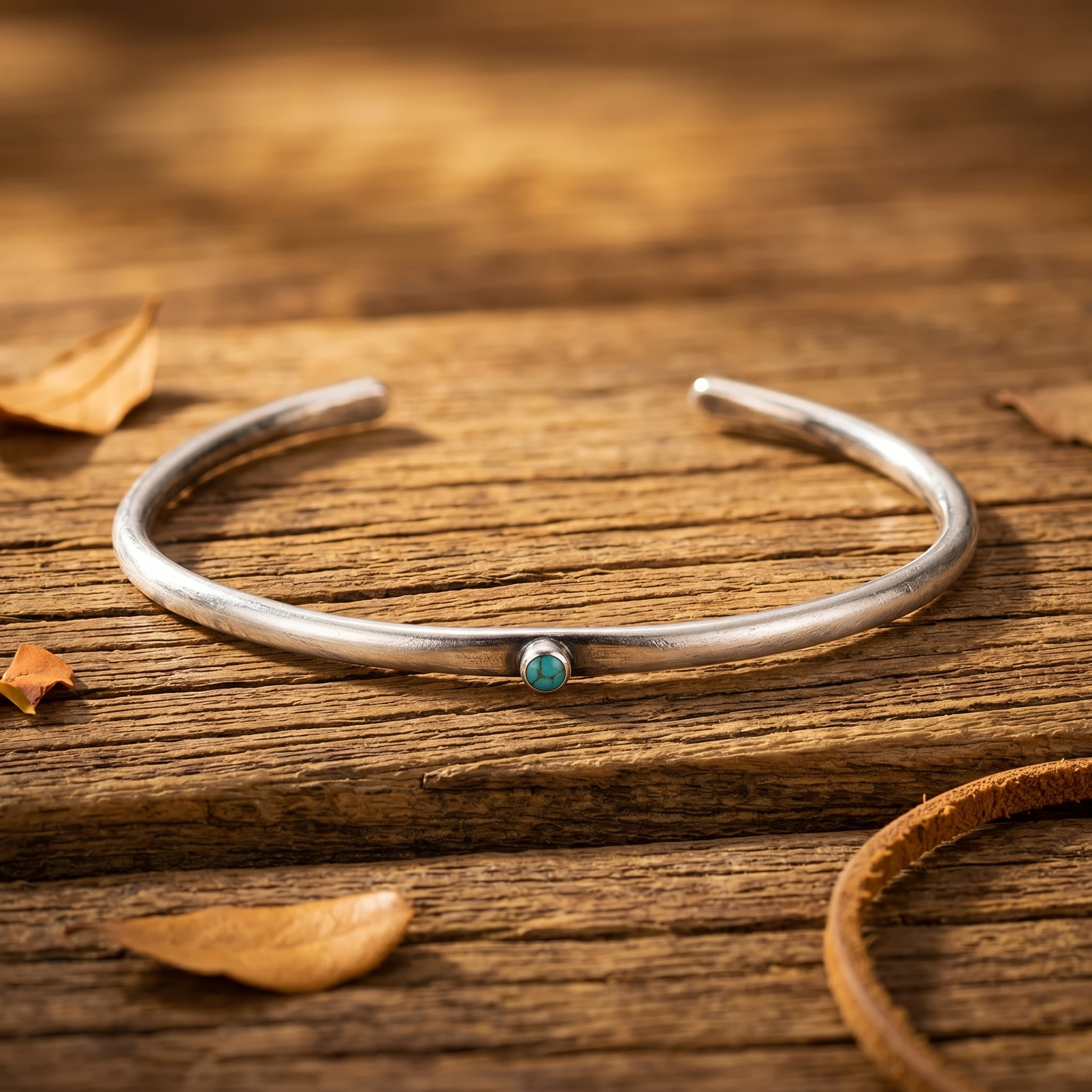 Desert Sky Turquoise Silver Cuff