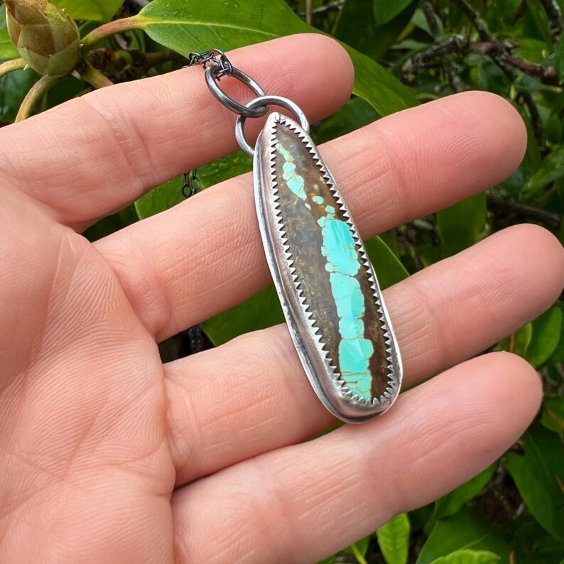 Royston Desert Vein Turquoise Pendant Necklace