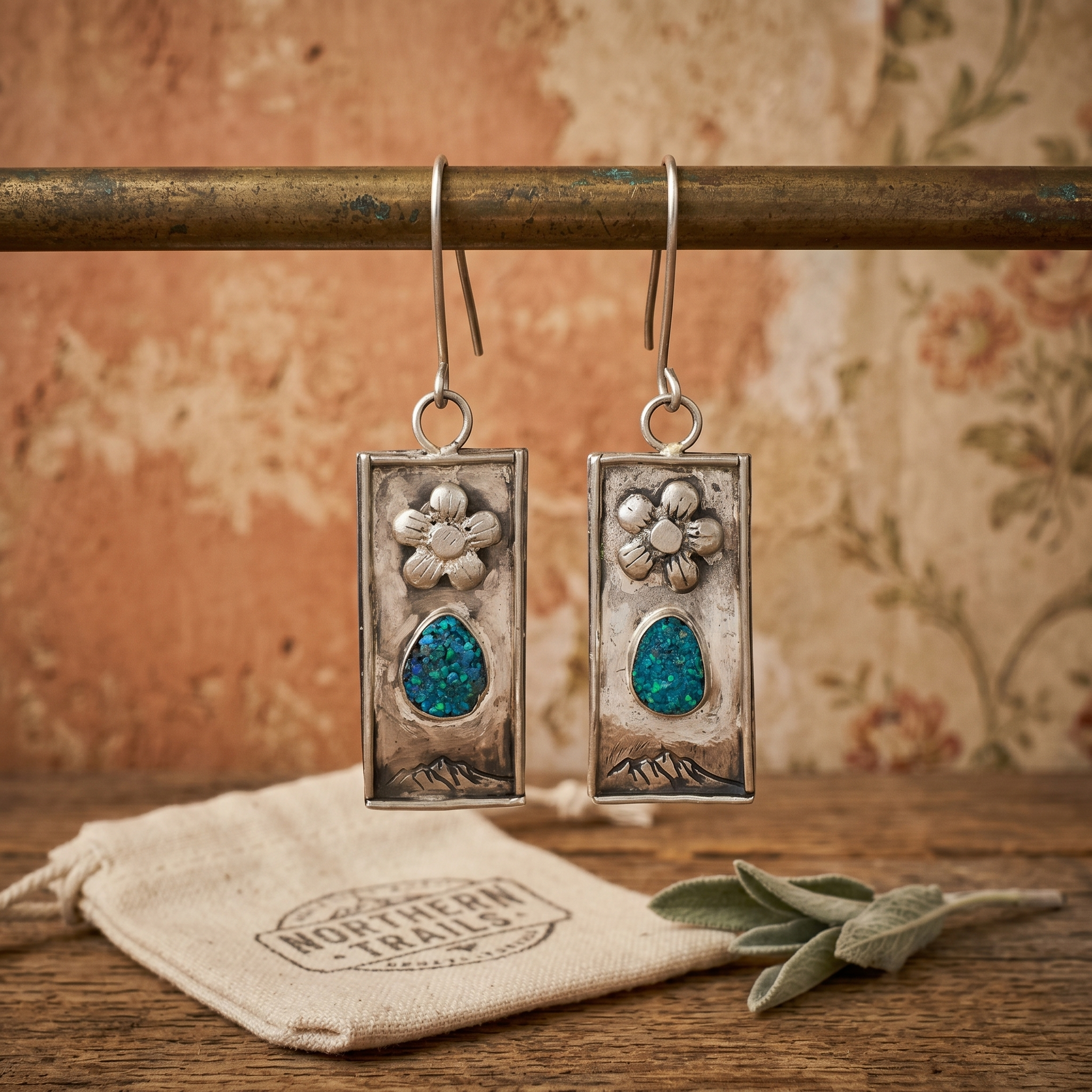 Desert Bloom Opal Earrings