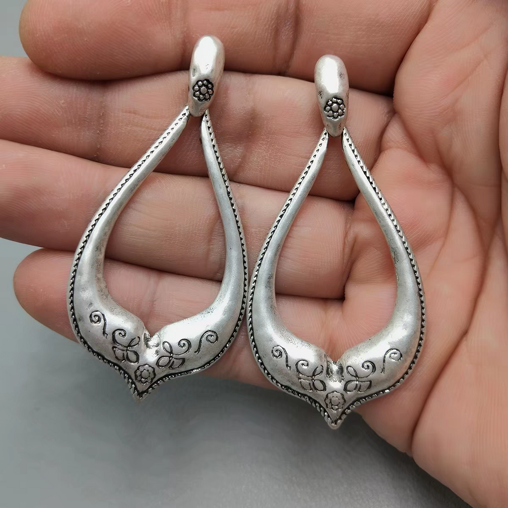 Handmade Sterling Silver Teardrop Earrings