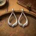 Handmade Sterling Silver Teardrop Earrings