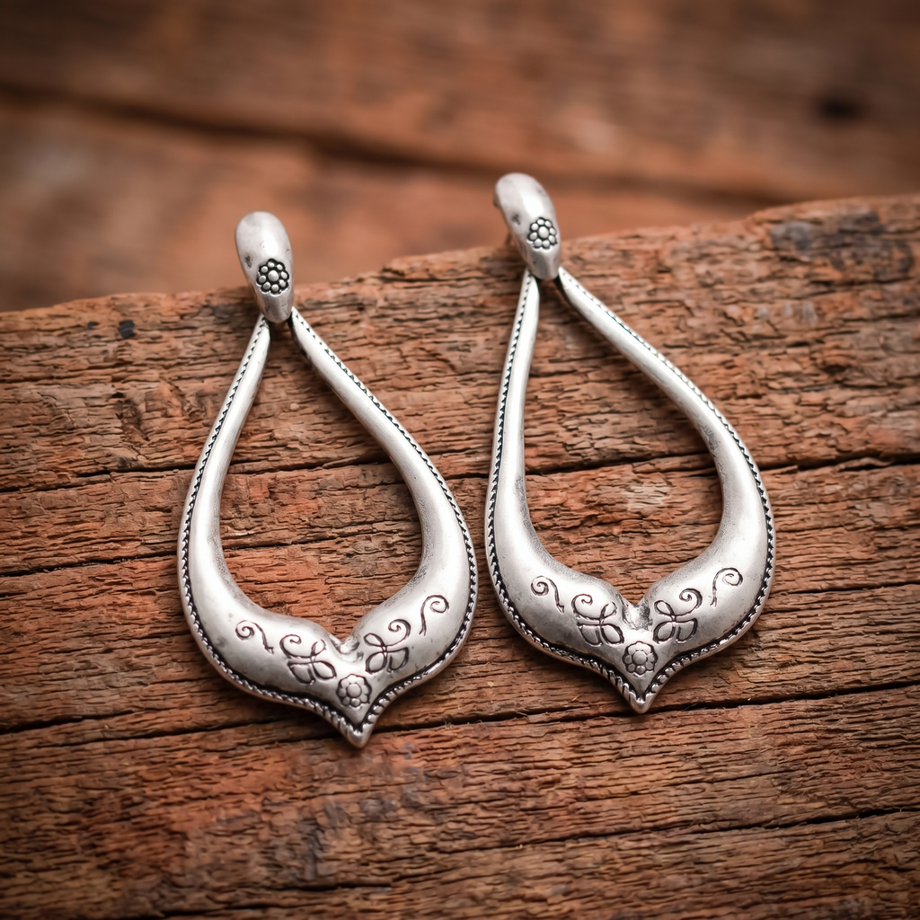 Handmade Sterling Silver Teardrop Earrings