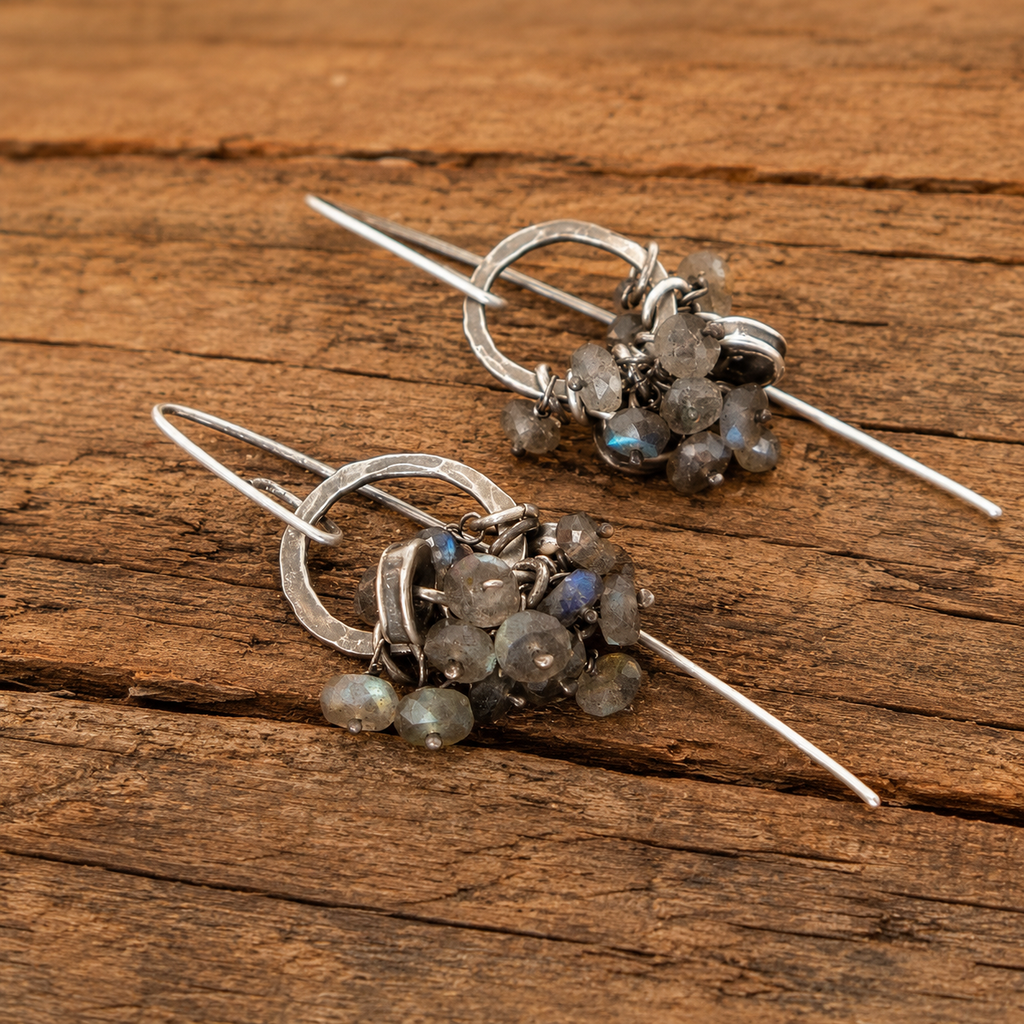 Moonstone Whisper Sterling Silver Earrings
