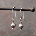 Hand Hammered Sterling Silver Drop Earrings