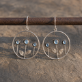 Handmade Sterling Silver Moonstone Earrings