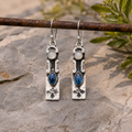 Handcrafted Sterling Silver Apatite & Moonstone Earrings