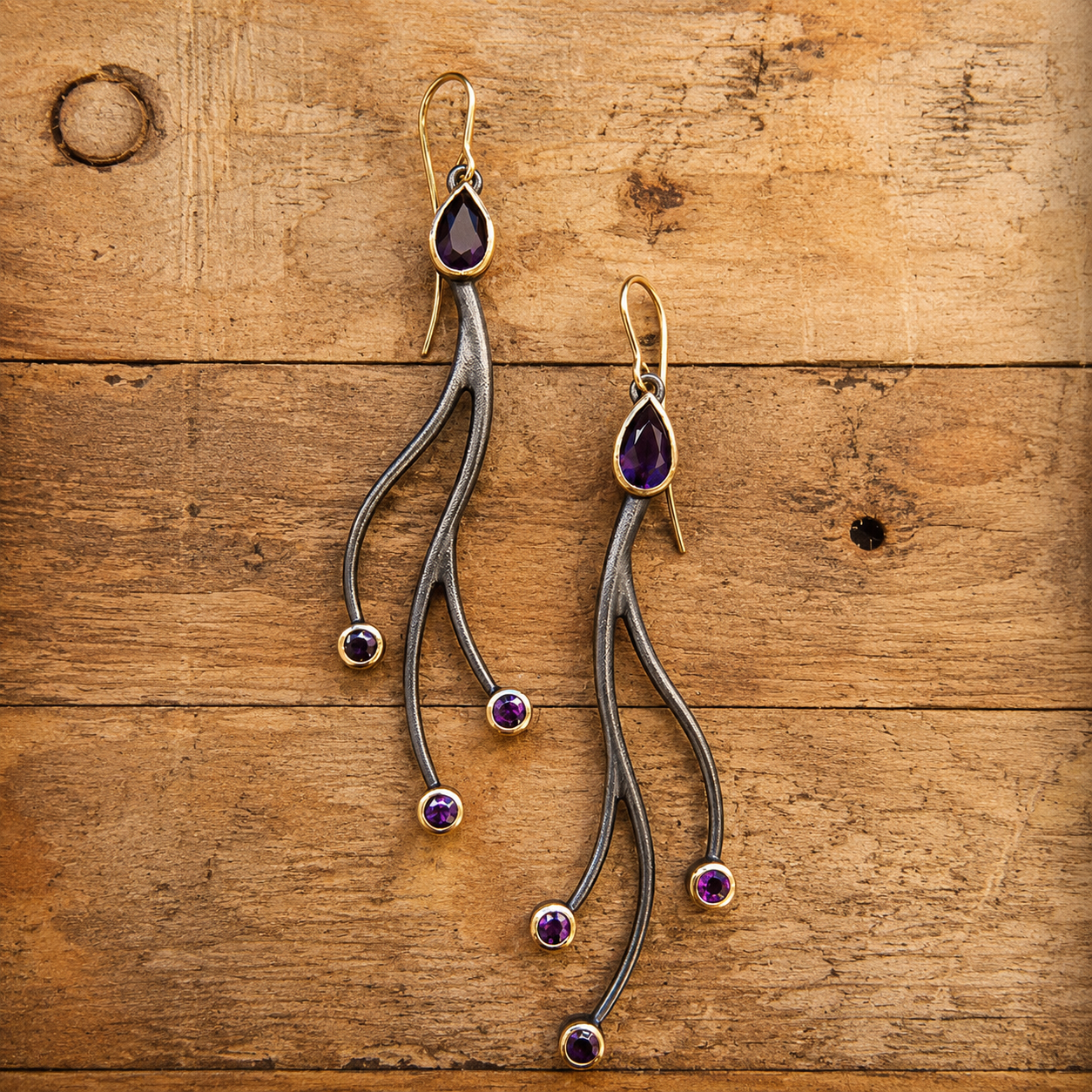 Aurora Crystal Cascade Earrings