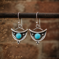 Handcrafted Sterling Silver Turquoise Earrings
