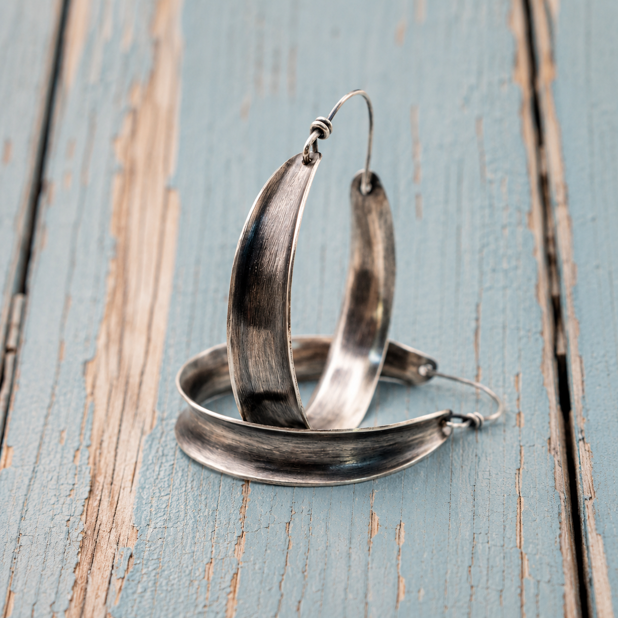 Handcrafted Sterling Silver Hoop Earrings for Women