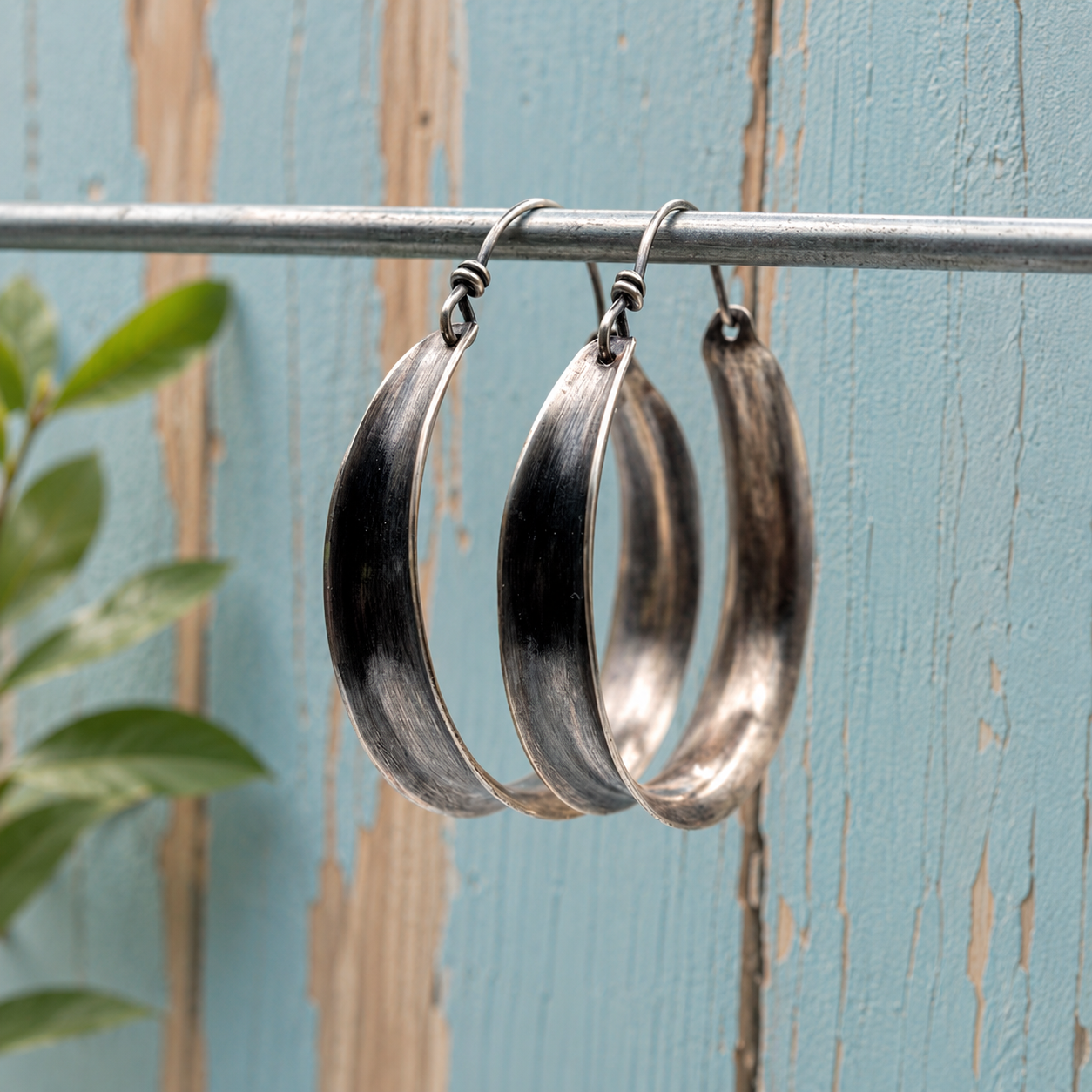 Handcrafted Sterling Silver Hoop Earrings for Women