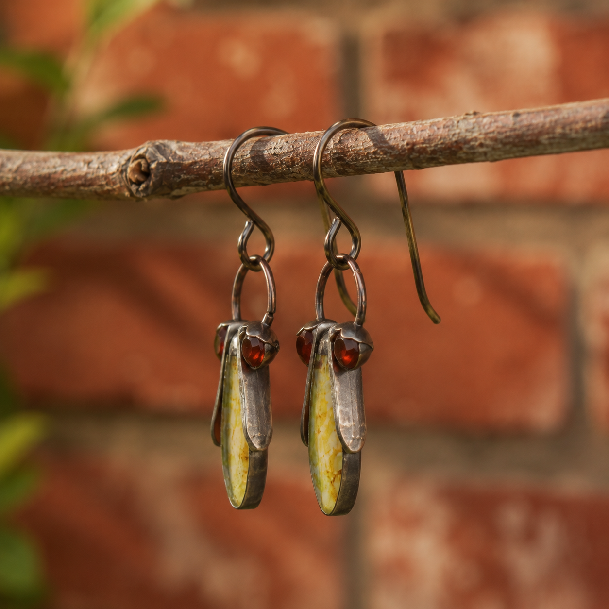 Handcrafted Copper Insect Earrings