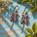 Artisan Boho Insect Drop Earrings for Women