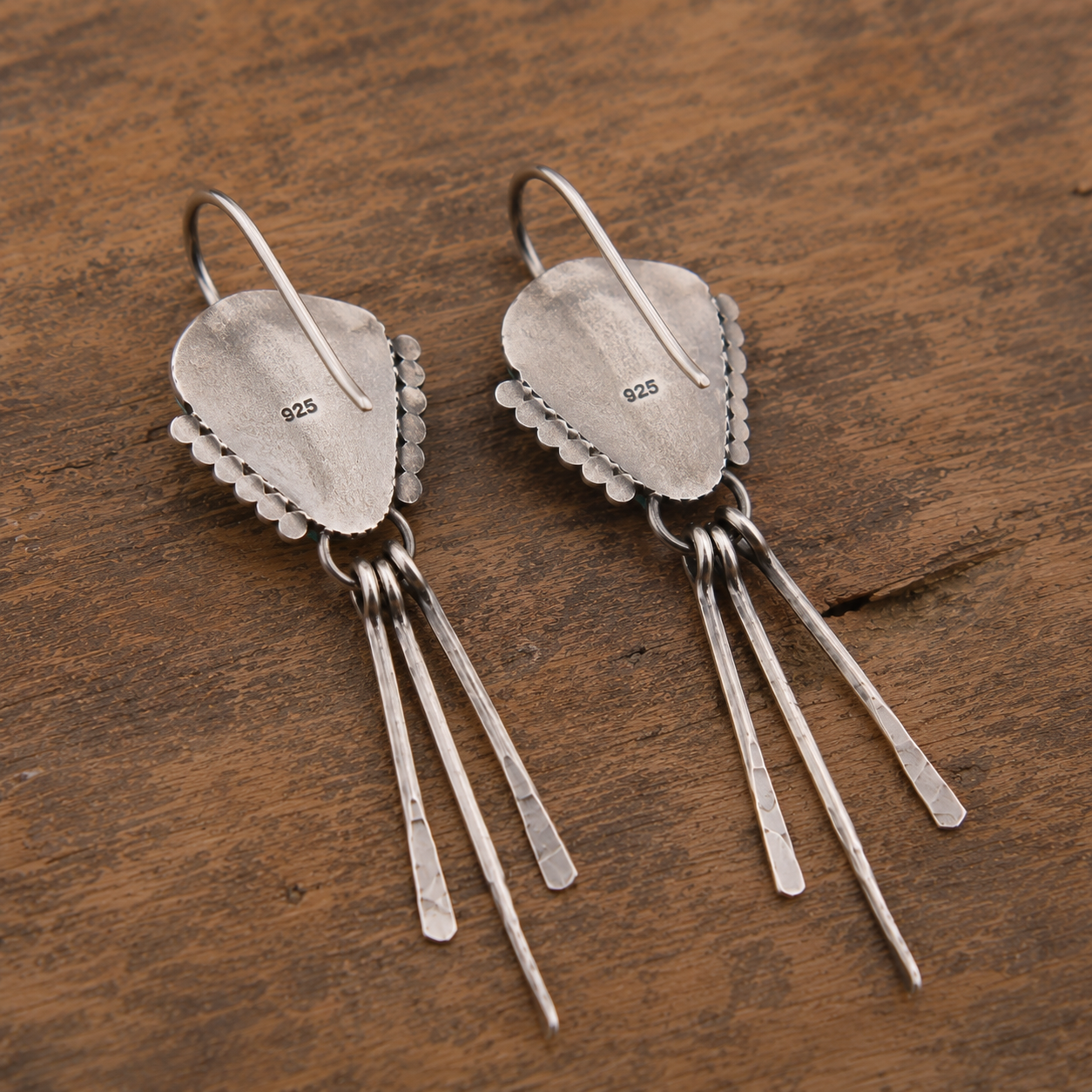 Handcrafted Sterling Silver Turquoise Earrings