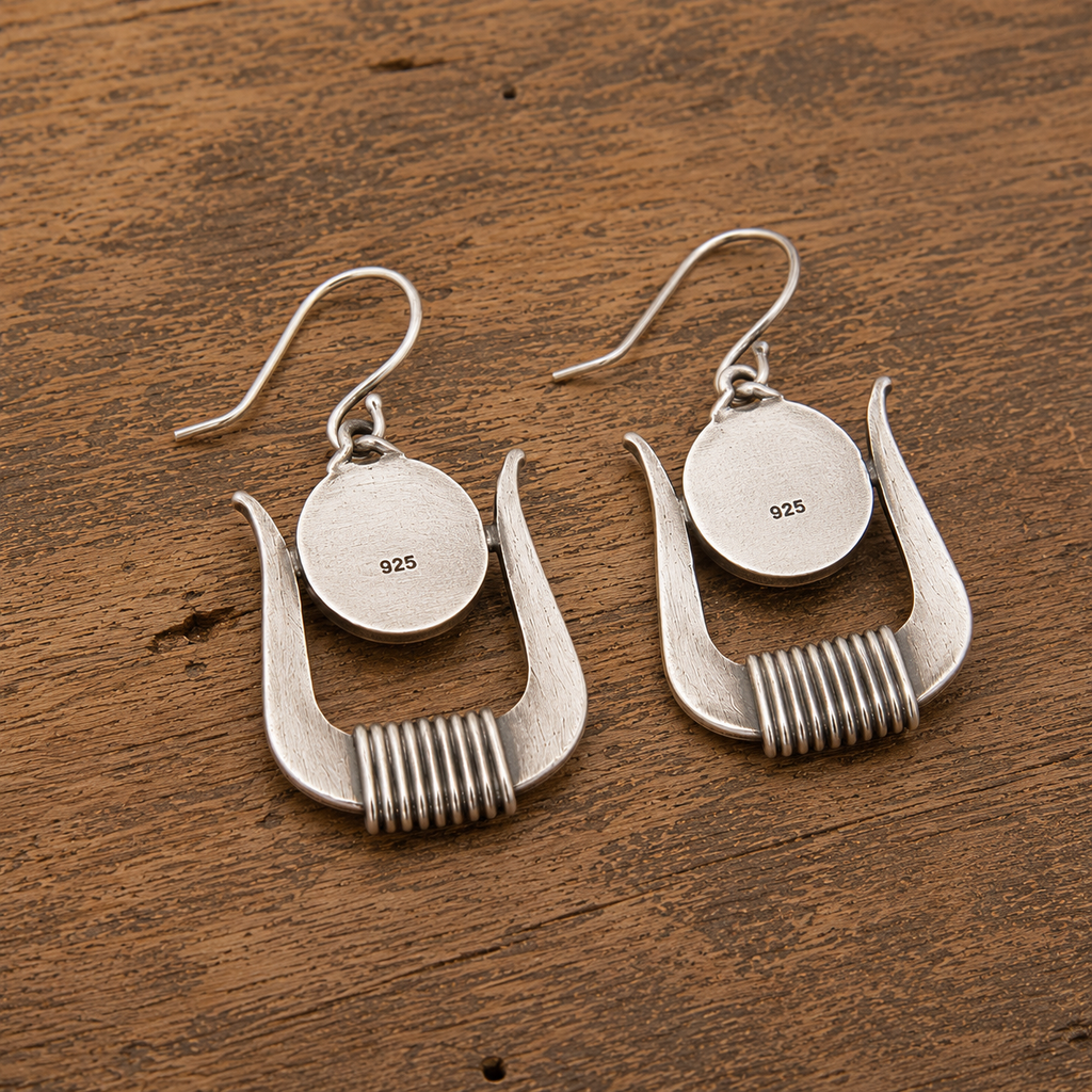 Handcrafted Sterling Silver Carnelian Earrings