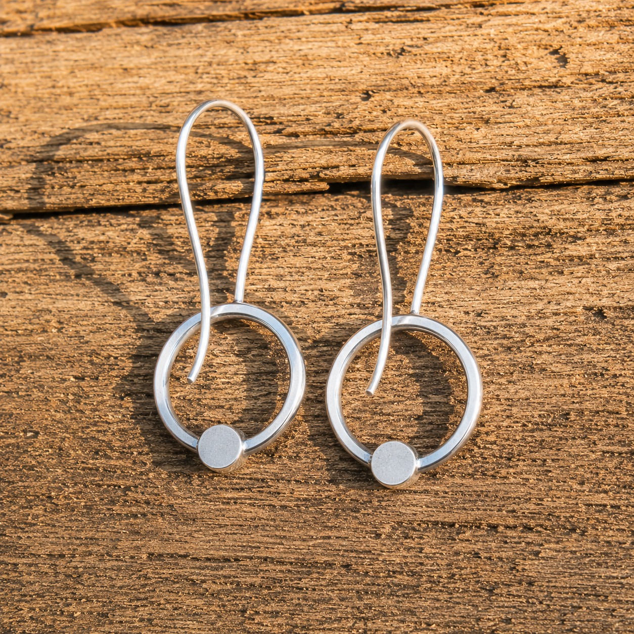 Handcrafted Sterling Silver Turquoise Drop Earrings