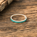Handcrafted Crushed Turquoise Sterling Silver Ring