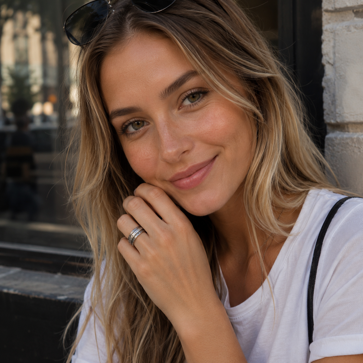 Handcrafted Hammered Sterling Silver Ring