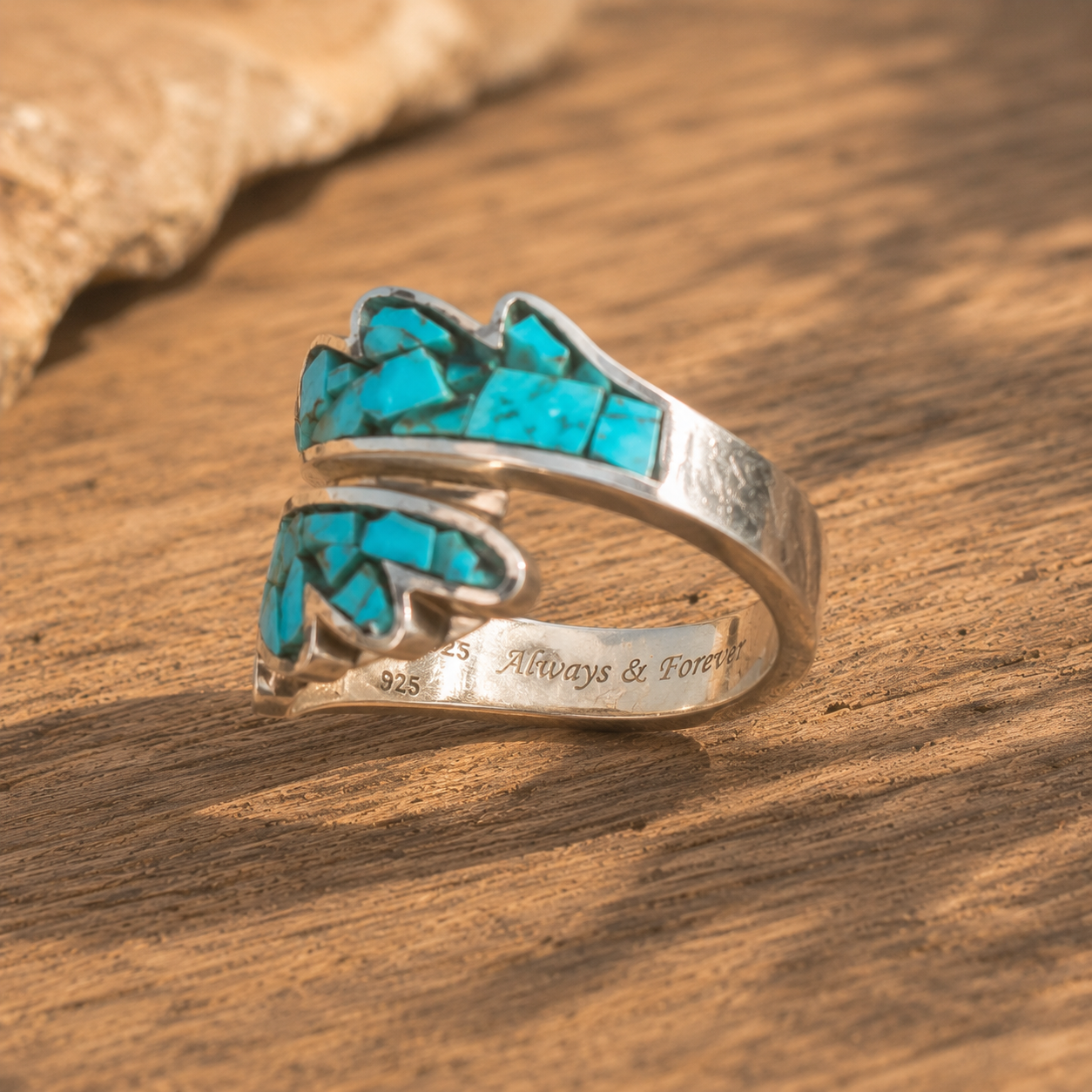 Handmade Sterling Silver Turquoise Inlay Ring