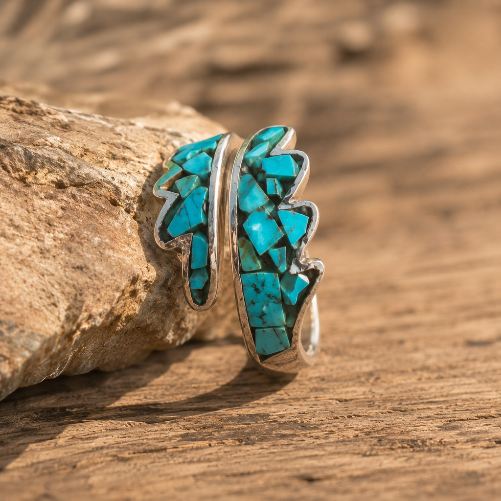 Handmade Sterling Silver Turquoise Inlay Ring