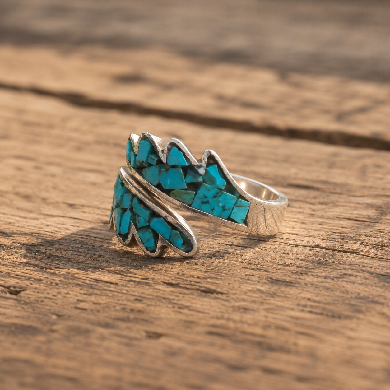 Handmade Sterling Silver Turquoise Inlay Ring