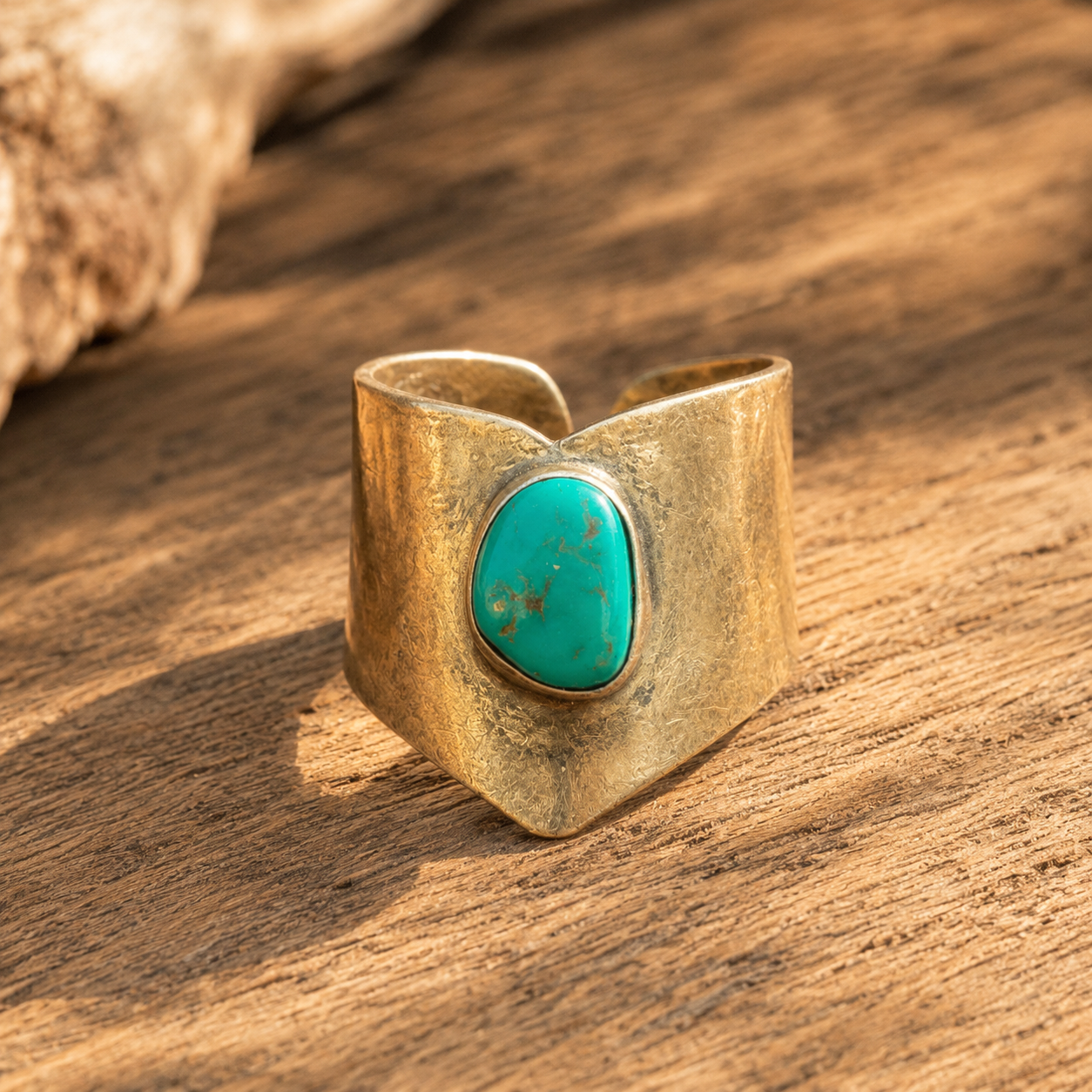 Handcrafted Royston Turquoise Sterling Silver Ring
