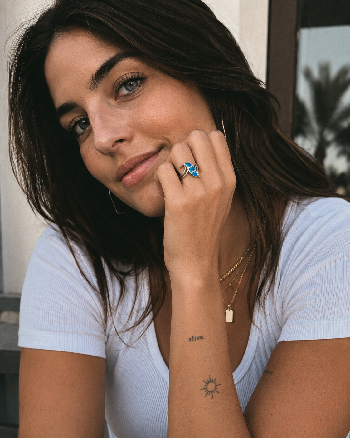 Handcrafted Sterling Silver Australian Opal Inlay Ring