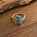 Handcrafted Sterling Silver Australian Opal Inlay Ring