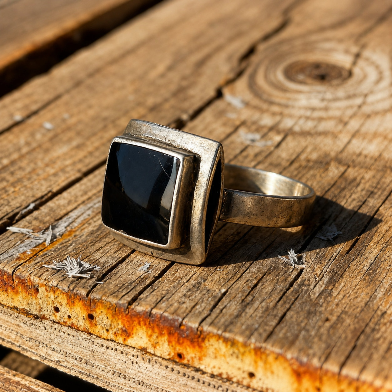 Handmade Sterling Silver Black Onyx Ring