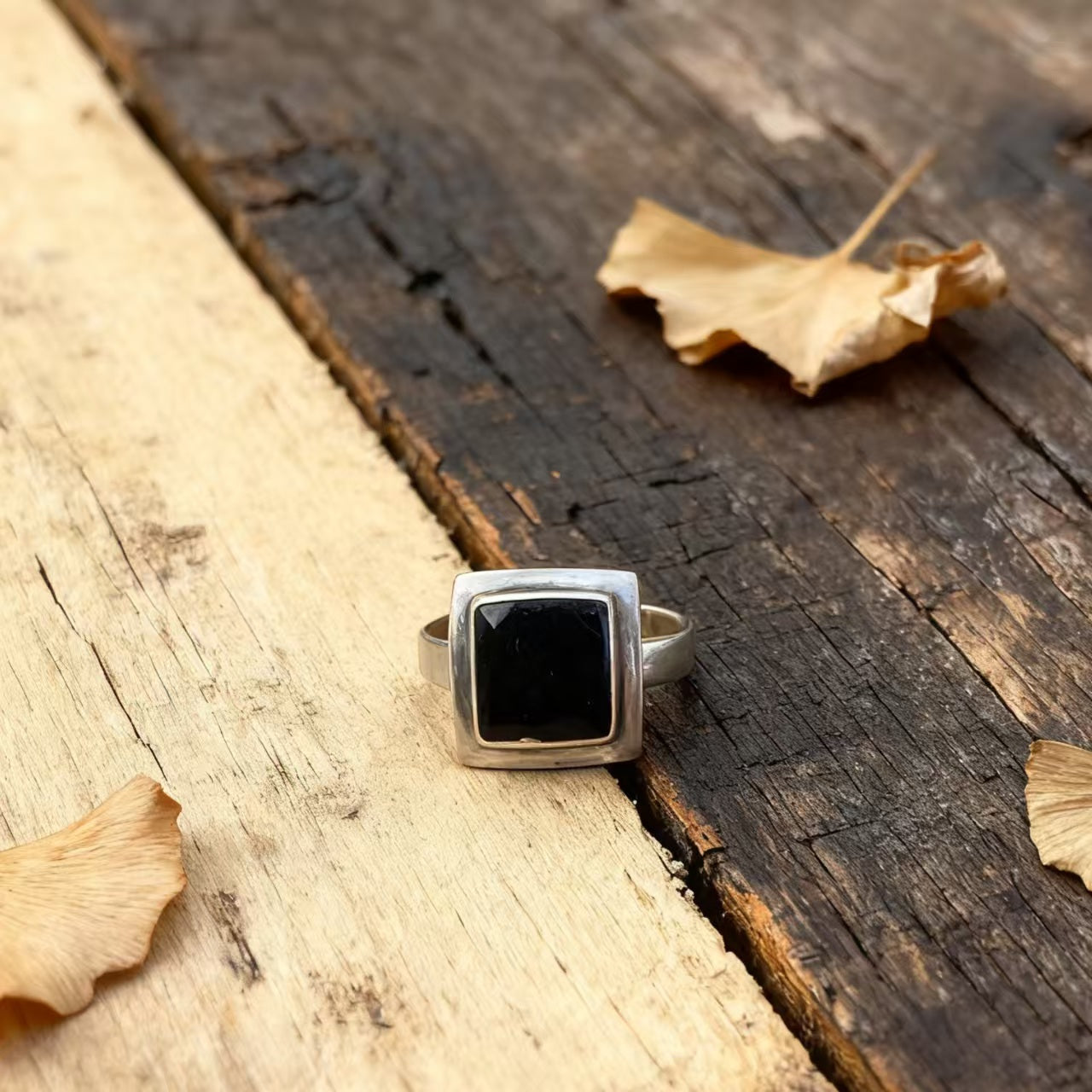 Handmade Sterling Silver Black Onyx Ring