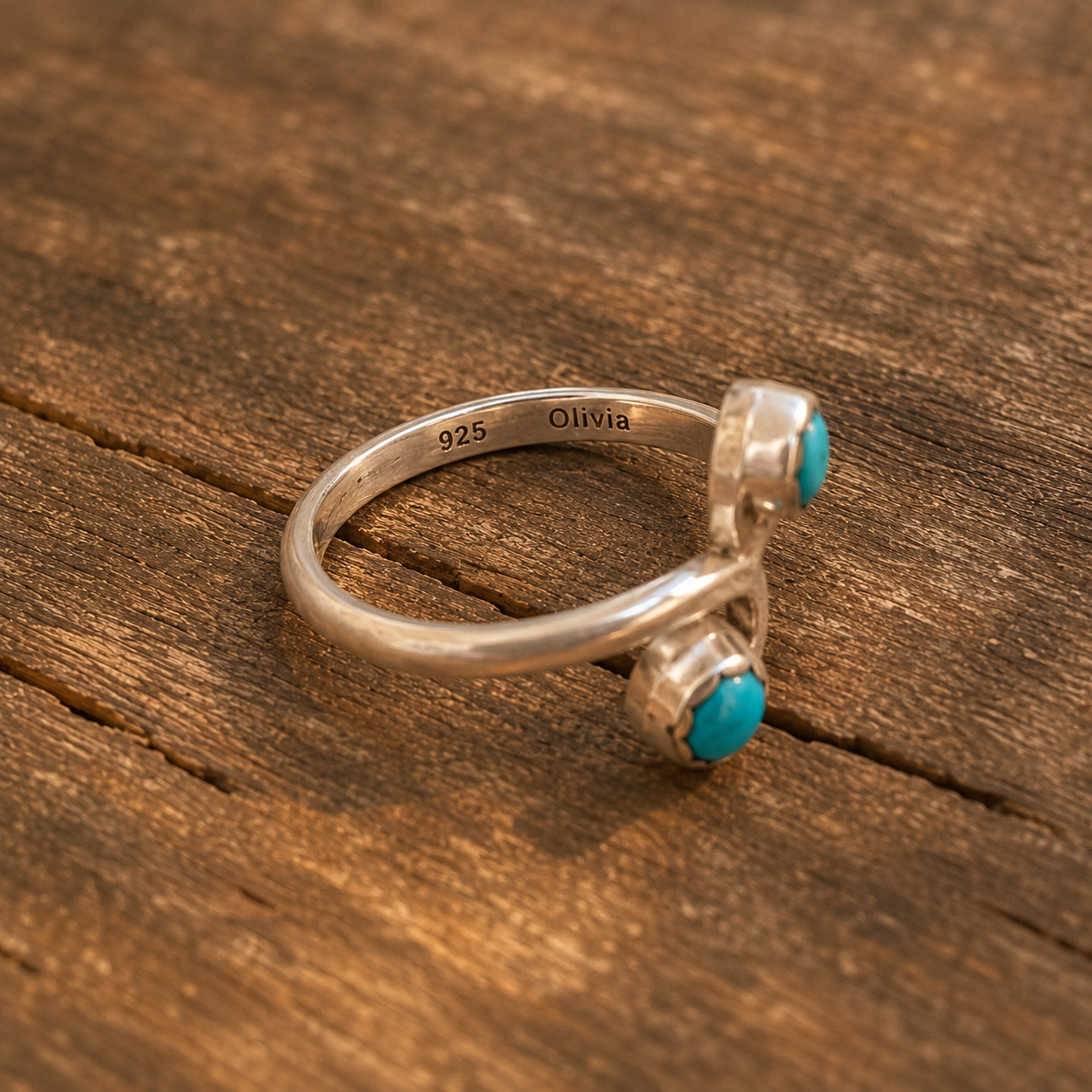 Handmade 925 Sterling Silver Kinman Matrix Turquoise Ring