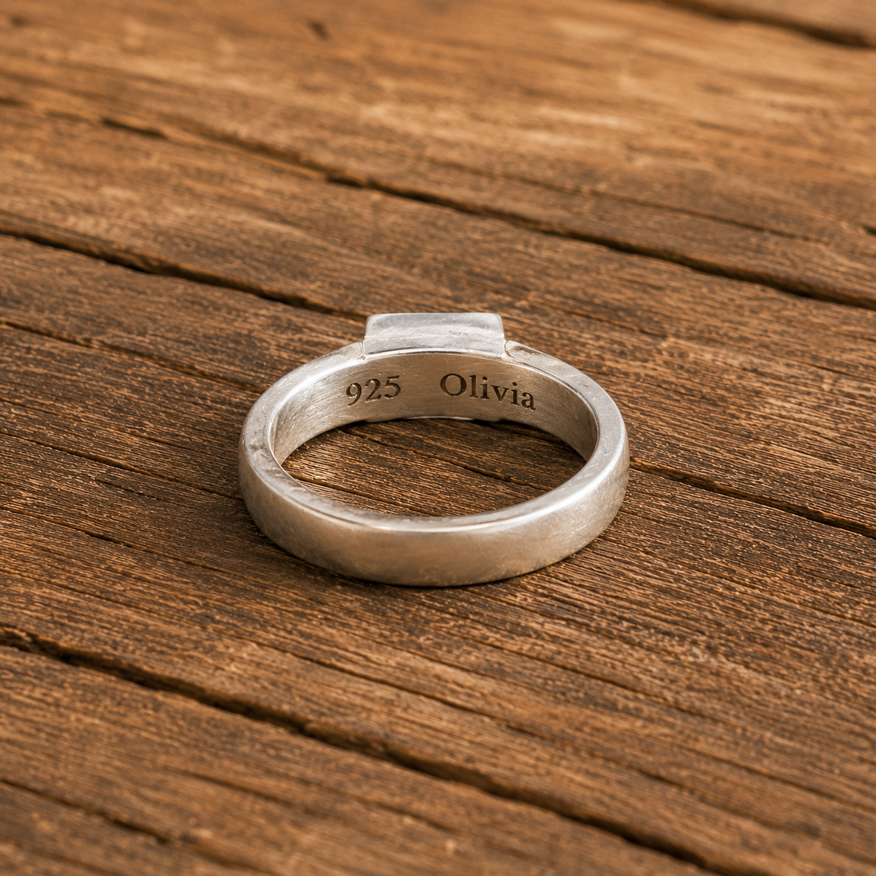 Minimalist Handmade Moonstone Ring in Solid 925 Sterling Silver
