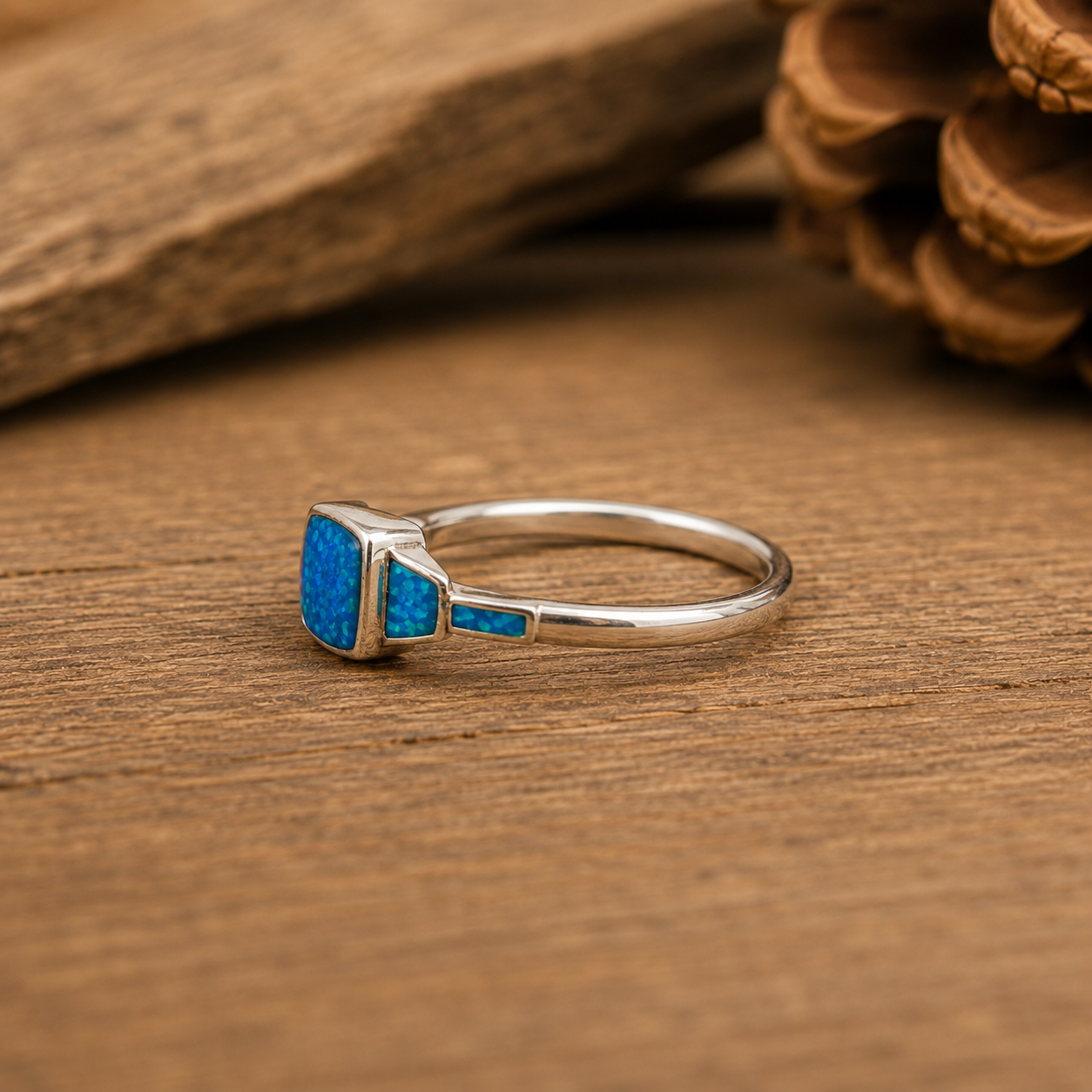 Handcrafted Sterling Silver Australian Opal Ring