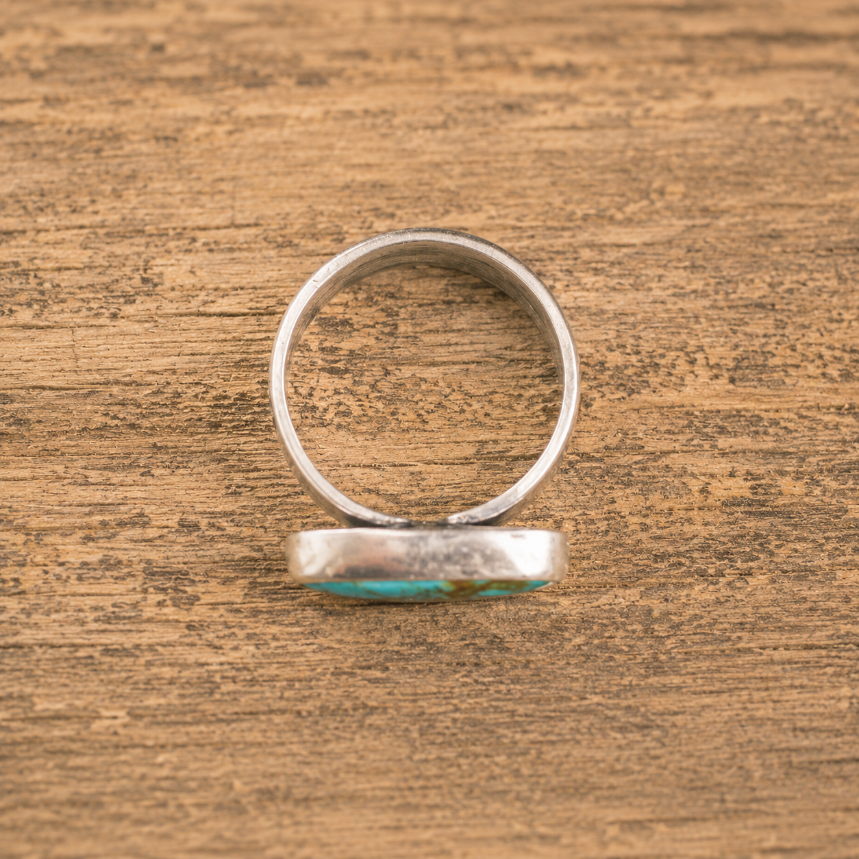Natural Royston Turquoise Sterling Silver Ring
