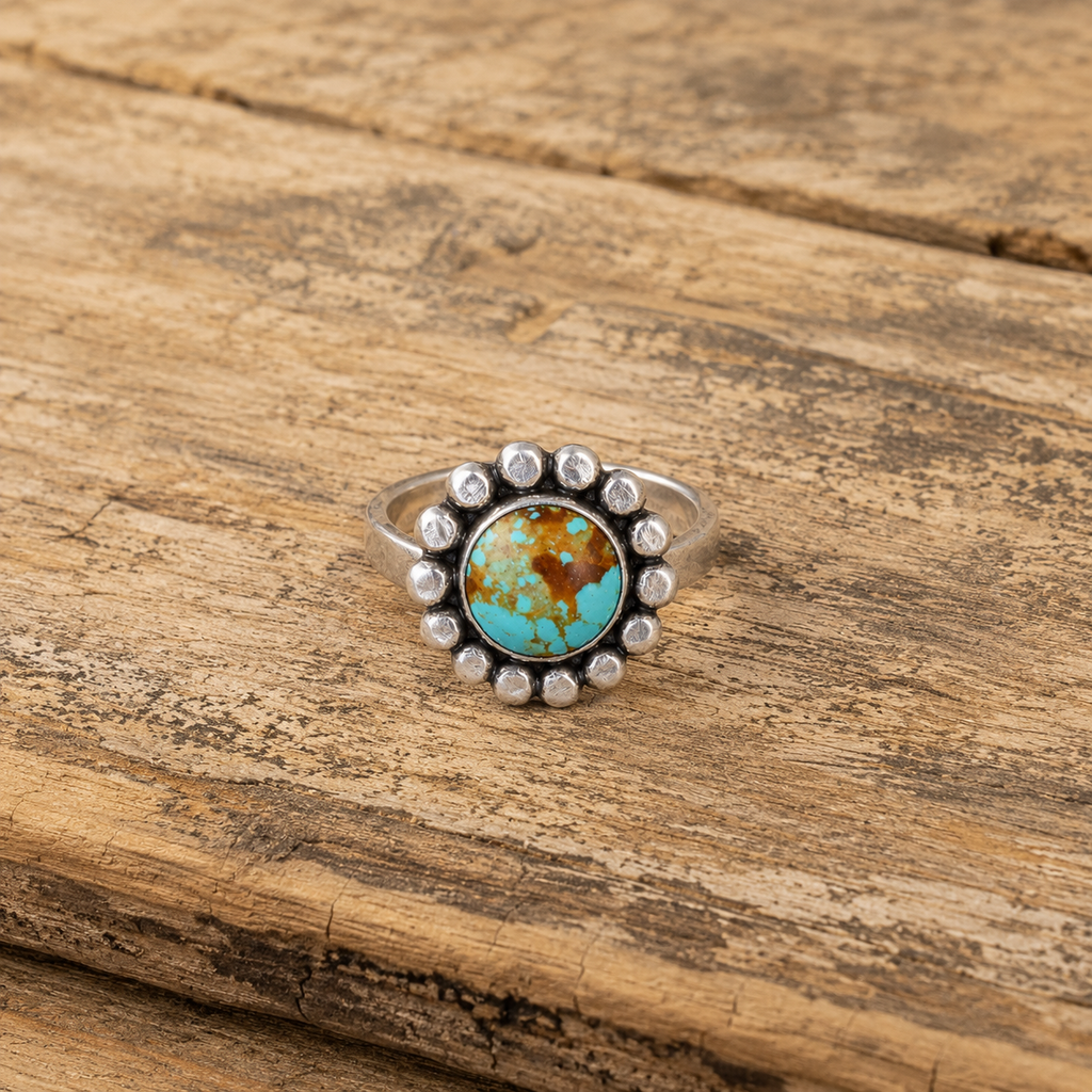 Handmade 925 Sterling Silver Royston Turquoise Ring for Women