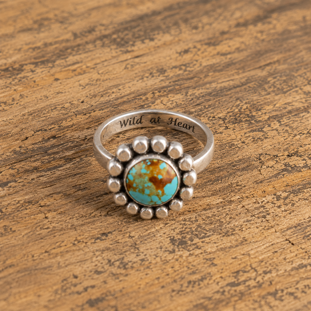 Handmade 925 Sterling Silver Royston Turquoise Ring for Women