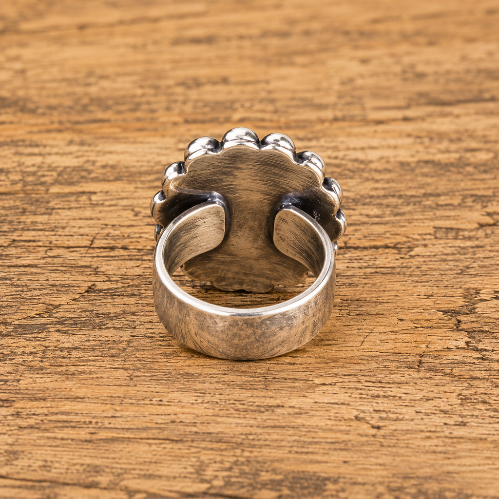 Handmade 925 Sterling Silver Royston Turquoise Ring for Women