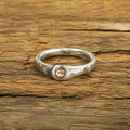 Hand Hammered Sterling Silver & Copper Artisan Ring