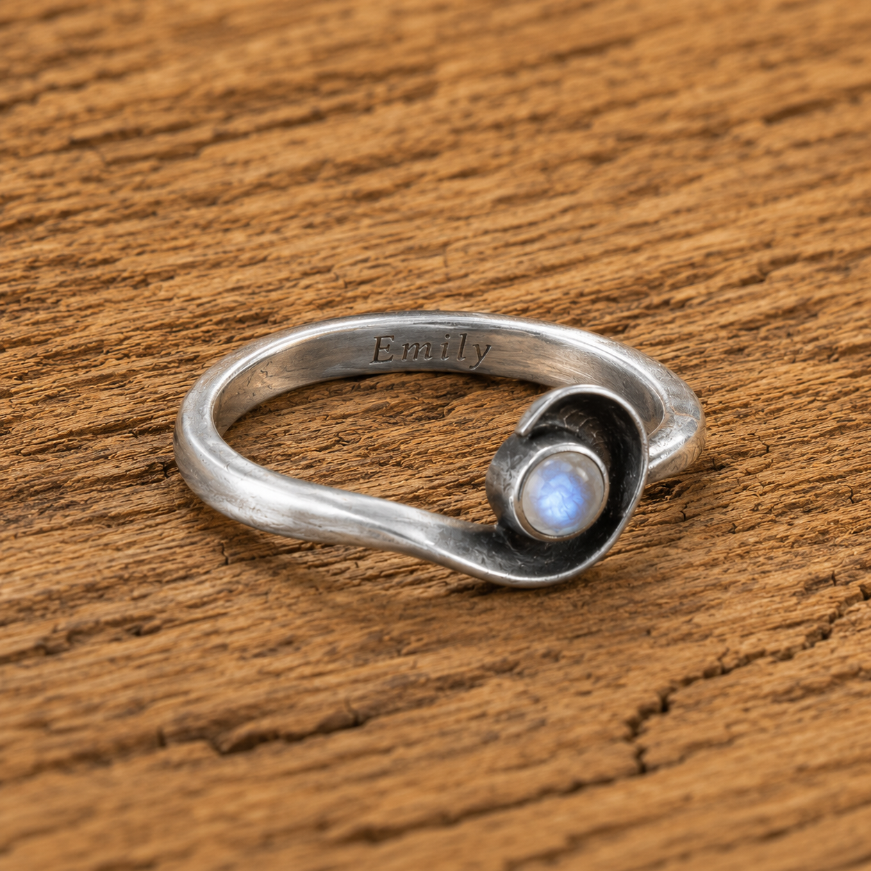 Handcrafted Sterling Silver Moonstone Ring