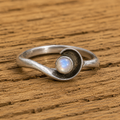 Handcrafted Sterling Silver Moonstone Ring