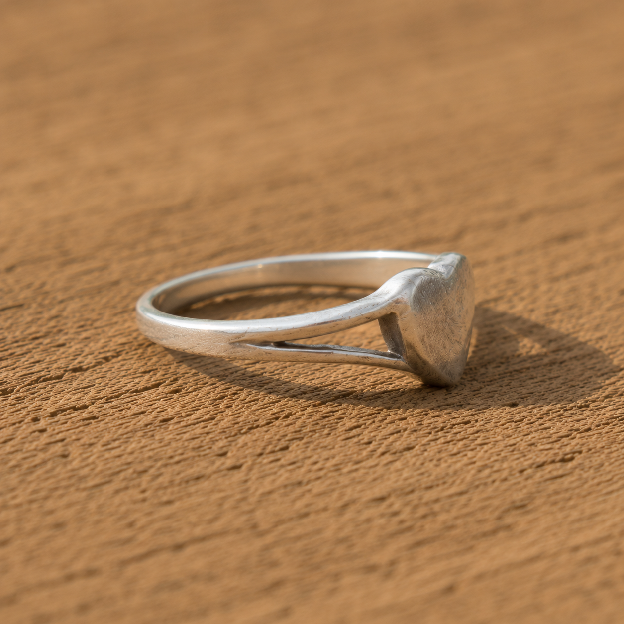 Handcrafted Sterling Silver Heart Ring