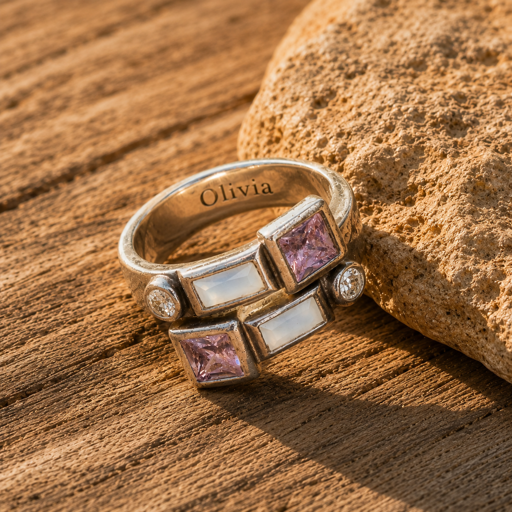 Handcrafted Sterling Silver Crystal Wrap Ring Artisan Quartz & Zircon Statement Ring for Women
