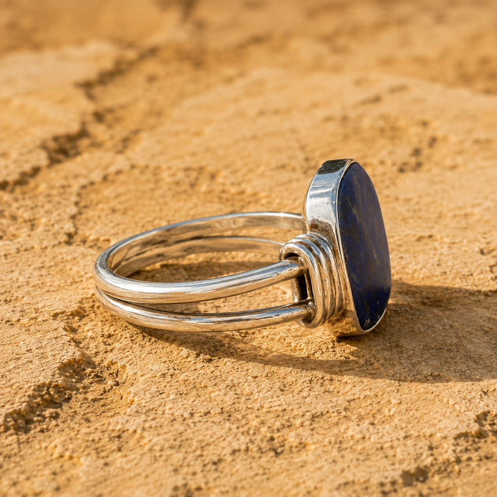 Handcrafted Sterling Silver Lapis Lazuli Ring