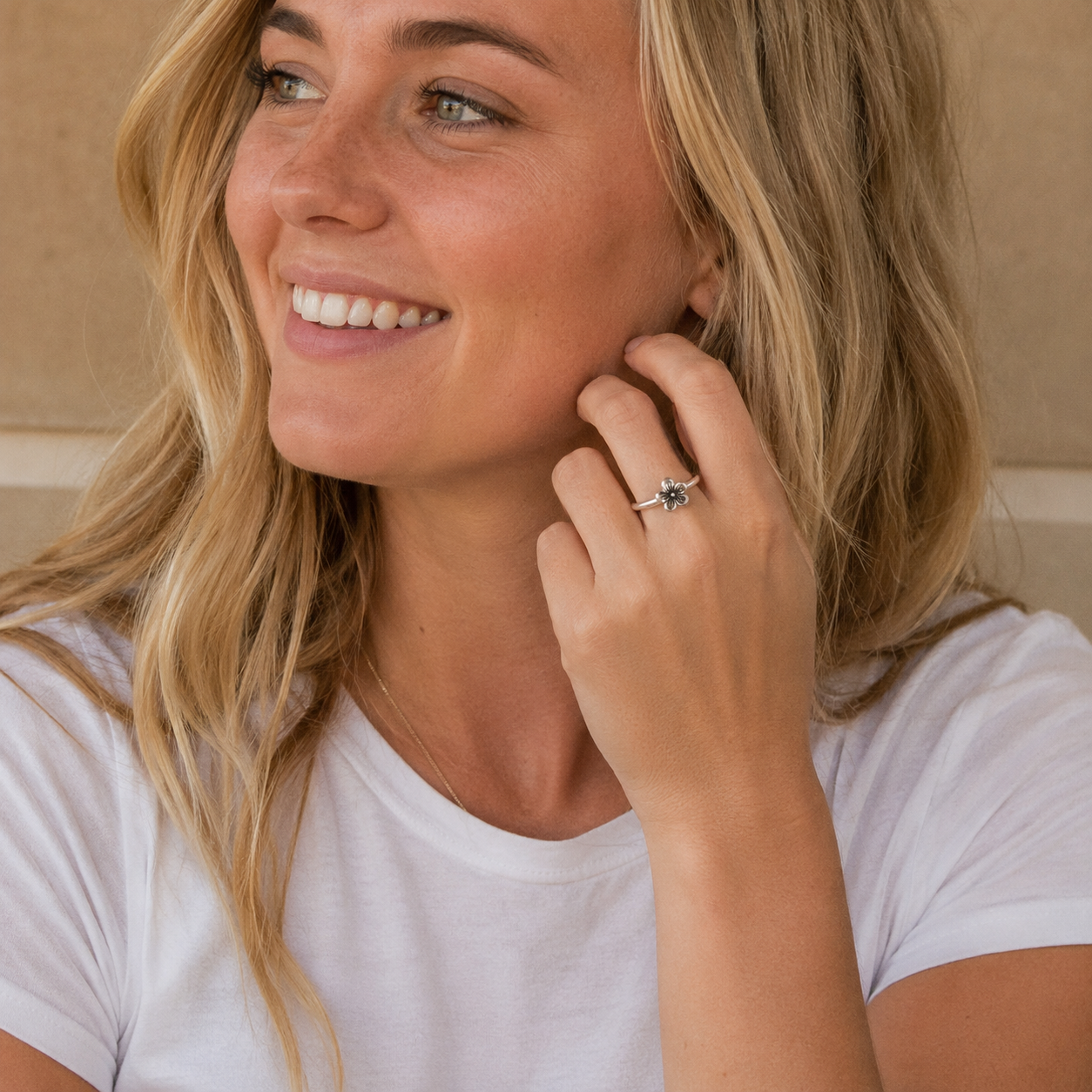 Handcrafted Sterling Silver Flower Ring