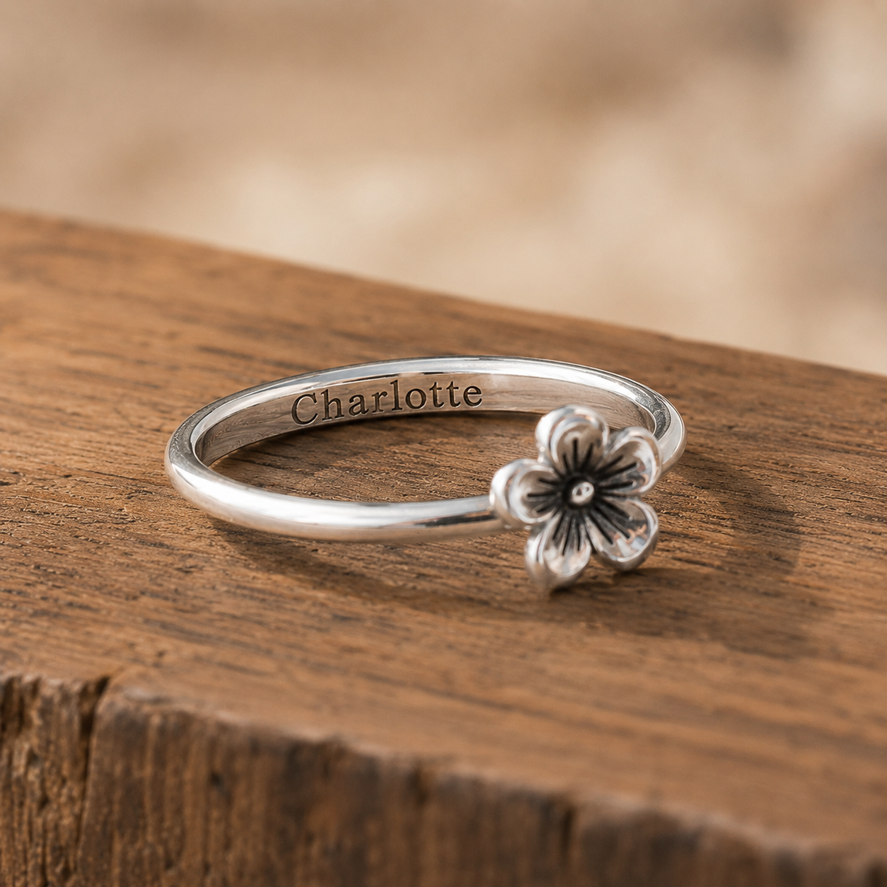 Handcrafted Sterling Silver Flower Ring