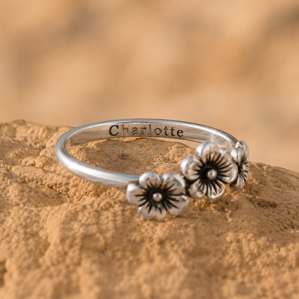 Handcrafted Sterling Silver Blossom Ring