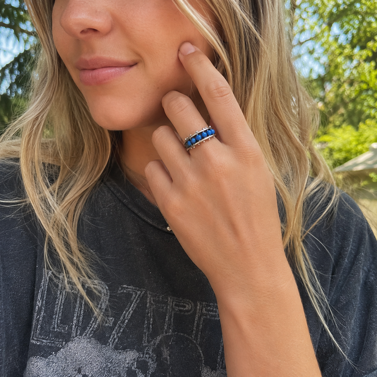 Handcrafted Sterling Silver Australian Opal Ring